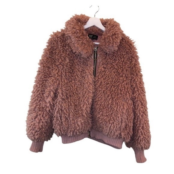 Zara Pink Teddy Coat - Picture 8 of 11